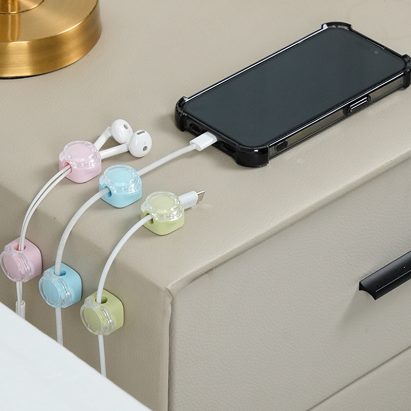 Tangle-Free Magnetic Desktop Mini Cable Organizer