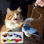 Realistic Chirping Bird Cat Self-Play Toy to Stimulate Hunting Instincts