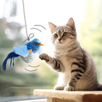 Realistic Chirping Bird Cat Self-Play Toy to Stimulate Hunting Instincts