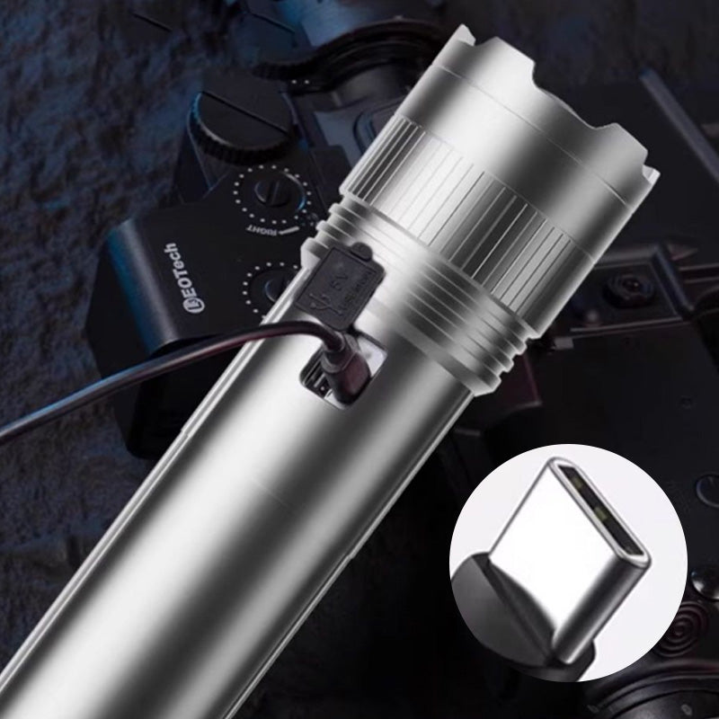 Rechargeable super bright LED flashlight