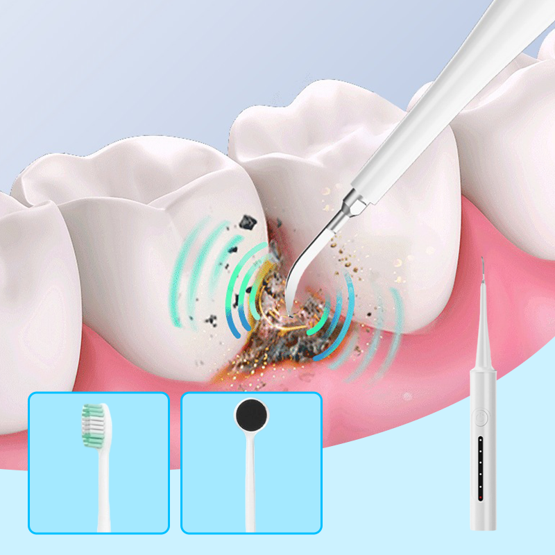 2-in-1 Ultrasonic Tooth Cleaner & Electric Toothbrush