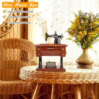 Time Limit Sale - Wood Mini Sewing Machine Music Box