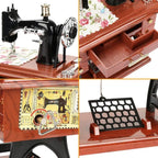 Time Limit Sale - Wood Mini Sewing Machine Music Box