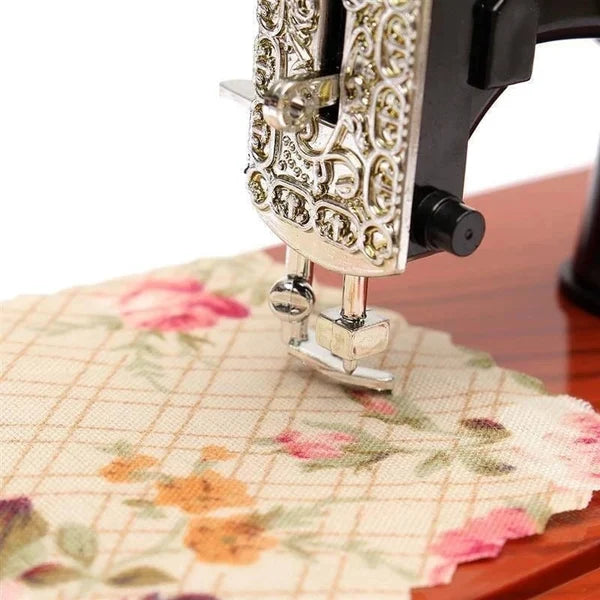Time Limit Sale - Wood Mini Sewing Machine Music Box