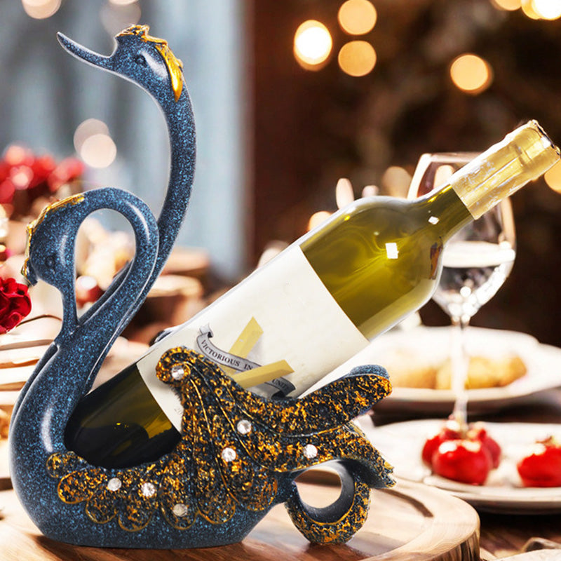 Swan Wine Bottle Holder Rack