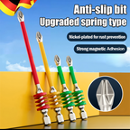Anti-Slip Magnetic Phillips Bit with Spring