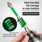 Anti-Slip Magnetic Phillips Bit with Spring