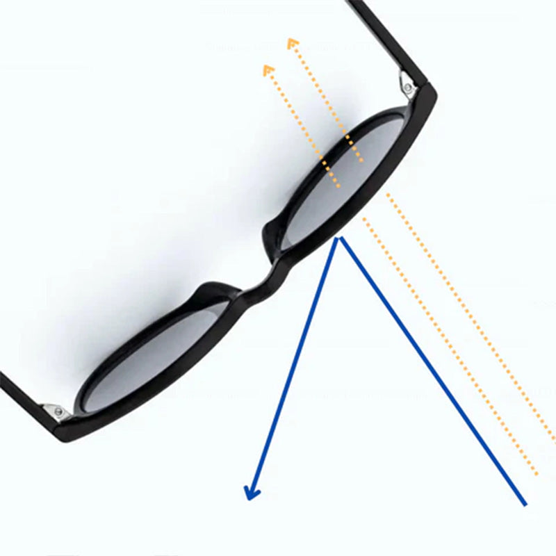 Retro Translucent Framed Glasses with Blue Light Filtering Lenses