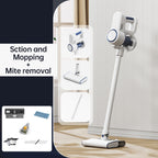 Powerful 500 W handheld vacuum cleaner with mite remover