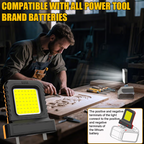 Adjustable LED Light for Lithium Battery Tools