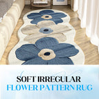 Summer Soft Irregular Flower Pattern Rug
