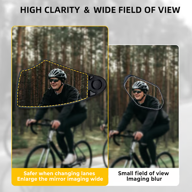 360° Adjustable Bicycle Rear View Mirror, for Handlebars – Sale ends when supplies run out