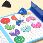 SALE Montessori Magnetic Book Fraction Puzzle