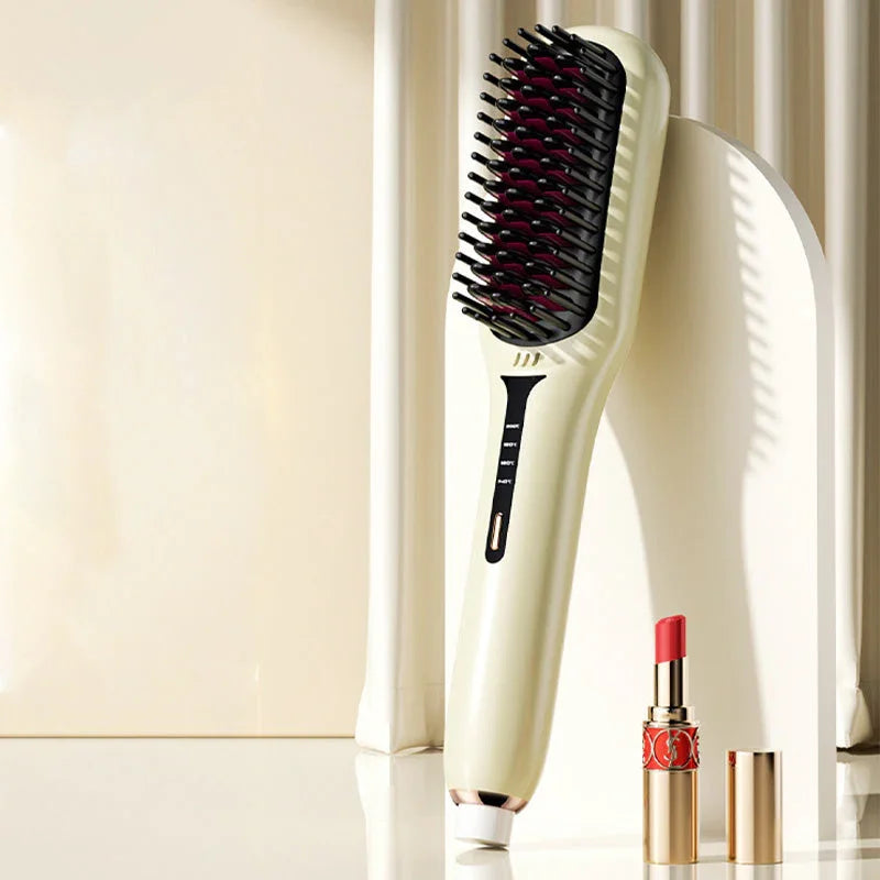 Negative Ion Hair Straightener Brush（ ）