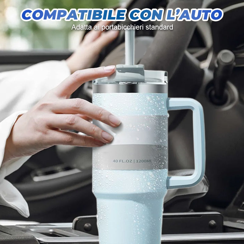Tazza Termica Isolata da 1200 ml in Fitness e Auto