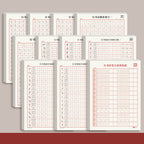 Hard Pen Running Script Character Copybook