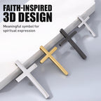 Metal Jesus Christ Cross Badge Stickers|3D Cross Self-Adhesive Car Scratch Cover Sticker