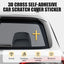 Metal Jesus Christ Cross Badge Stickers|3D Cross Self-Adhesive Car Scratch Cover Sticker