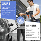 NOW! Portable High-Pressure Car Washer – 1500W Motor, Multi-Purpose Use & Compact Storage Design for Outdoor Cleaning