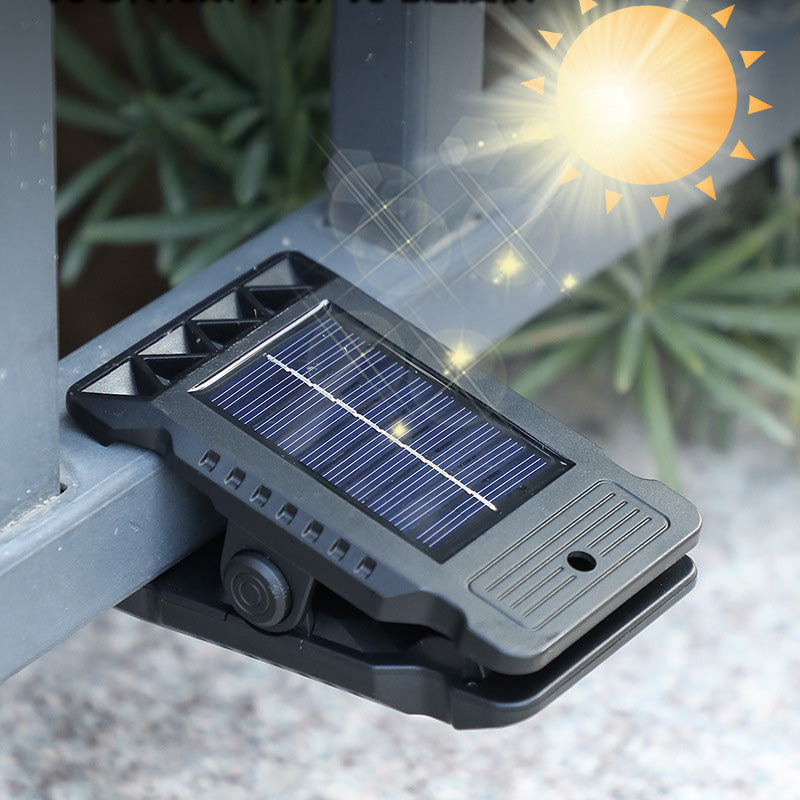 Solar clip light with motion sensor – Buy 2 now, get 1 free! Perfect for gardens, balconies, and patios