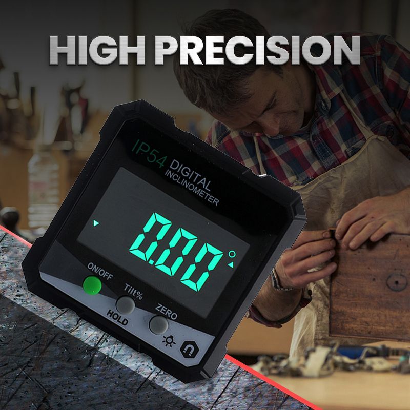 Pousbo® Mini LCD Digital Inclinometer Angle Gauge（ ）