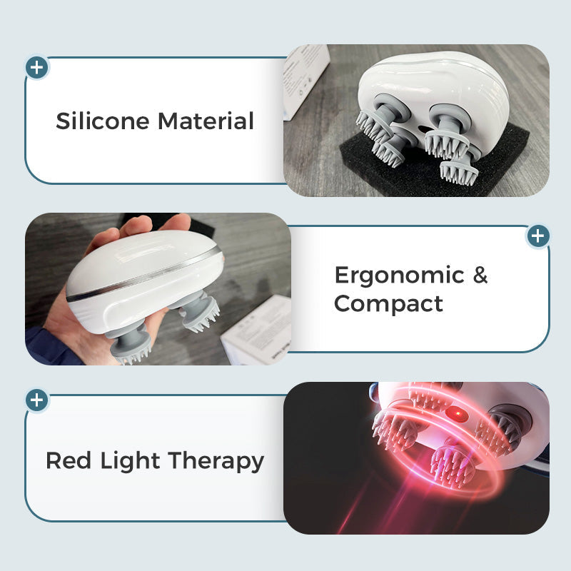 Portable Waterproof Electric Scalp Massager（ ）