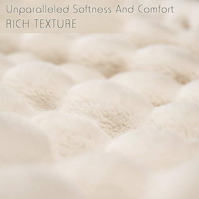 Thickened Rabbit Plush Velvet Cover Blanket Wrap up in Ultimate Comfort