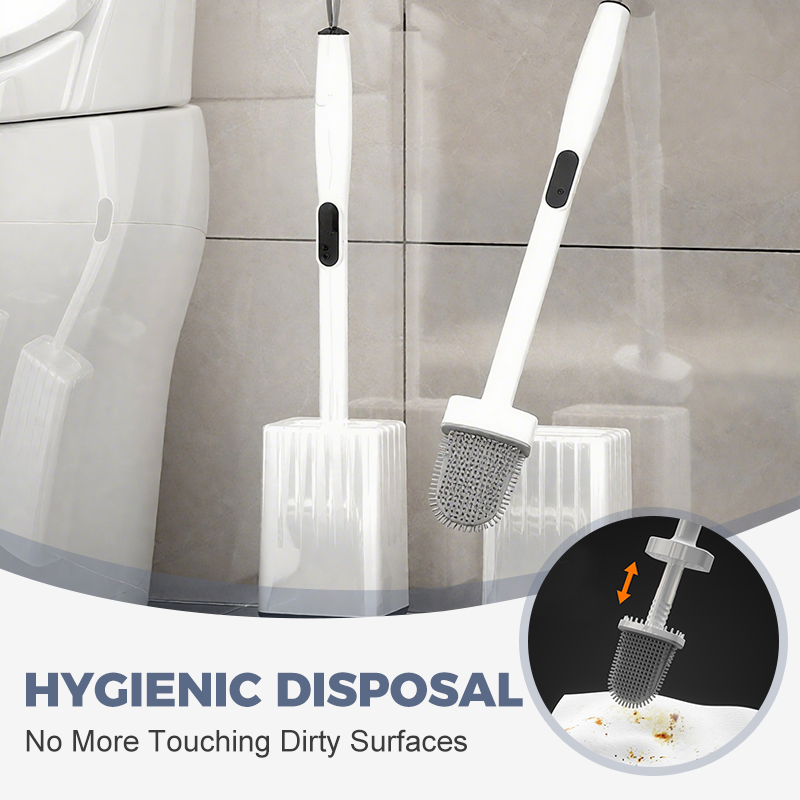 New Upgrades Extendable Toilet Brush & Holder Set