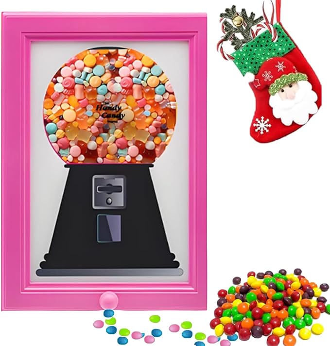 Double the Fun! Candy Dispenser Picture Frame - Wall Mount or Tabletop