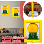 Double the Fun! Candy Dispenser Picture Frame - Wall Mount or Tabletop
