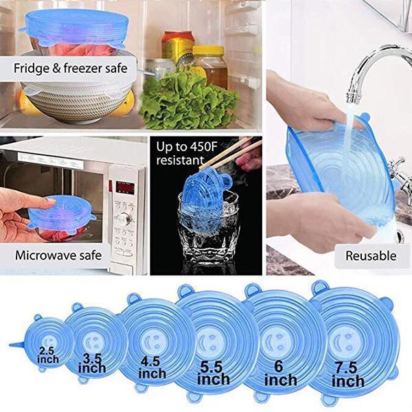 Sale Adpartner Silicone Lids for Food Storage