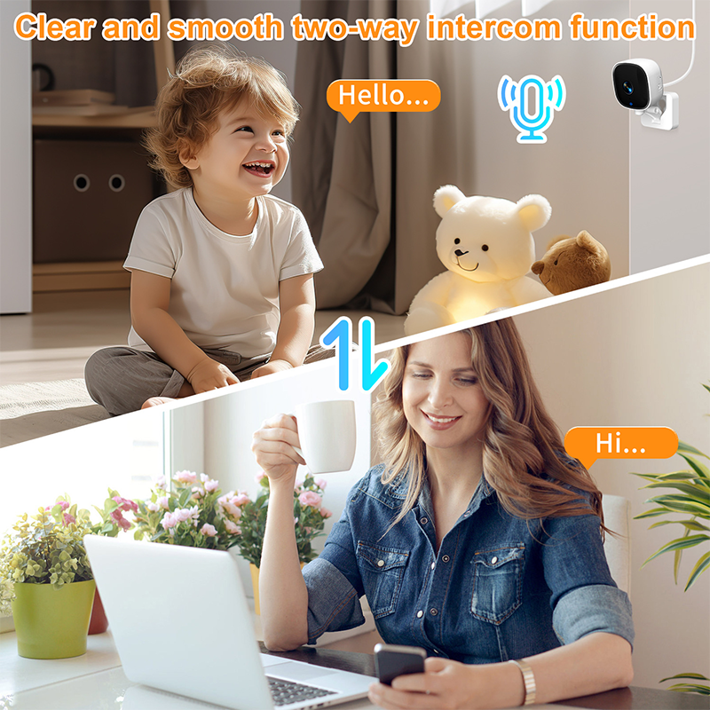 Crystal-clear security camera Color Night Vision 24/7 Recording & Smart Alerts Easy Install