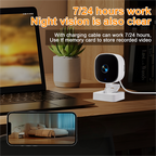 Crystal-clear security camera Color Night Vision 24/7 Recording & Smart Alerts Easy Install