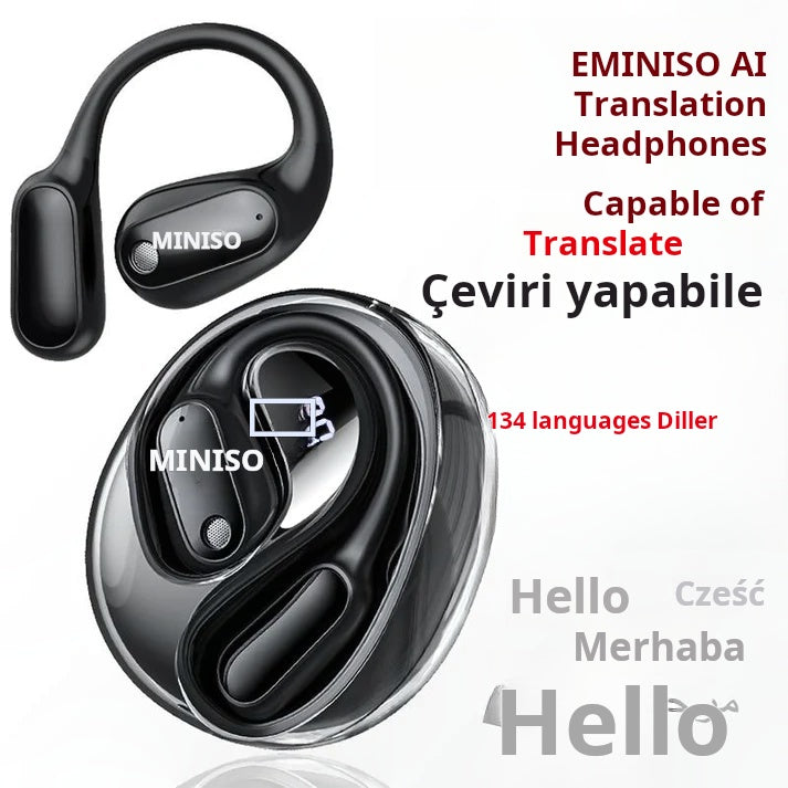 Ki Translation Earbuds – Real-time translation in 134 languages with app , Bluetooth 6.0, wireless earbuds for music & calls, IPX5 waterproof, long battery life