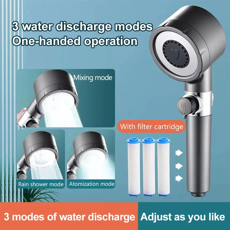 High-pressure multifunctional shower head set