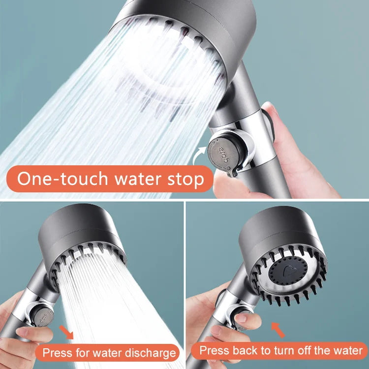 High-pressure multifunctional shower head set
