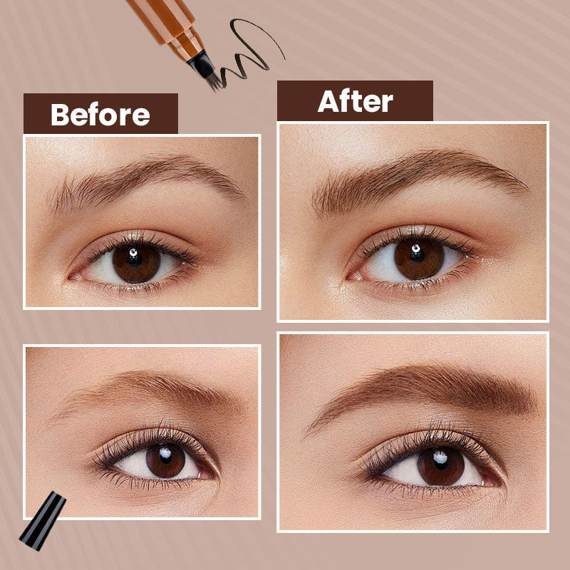 4-End Natural Eyebrow Pencil, Quickly create elegant eyebrow makeup
