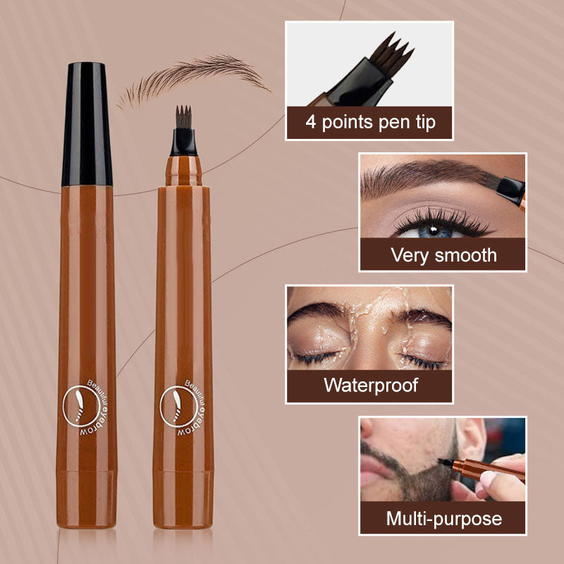 4-End Natural Eyebrow Pencil, Quickly create elegant eyebrow makeup