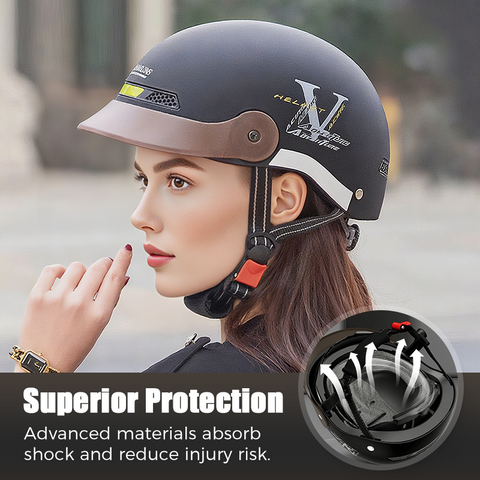 Breathable Lightweight Crash-Resistant Motorcycle Helmet