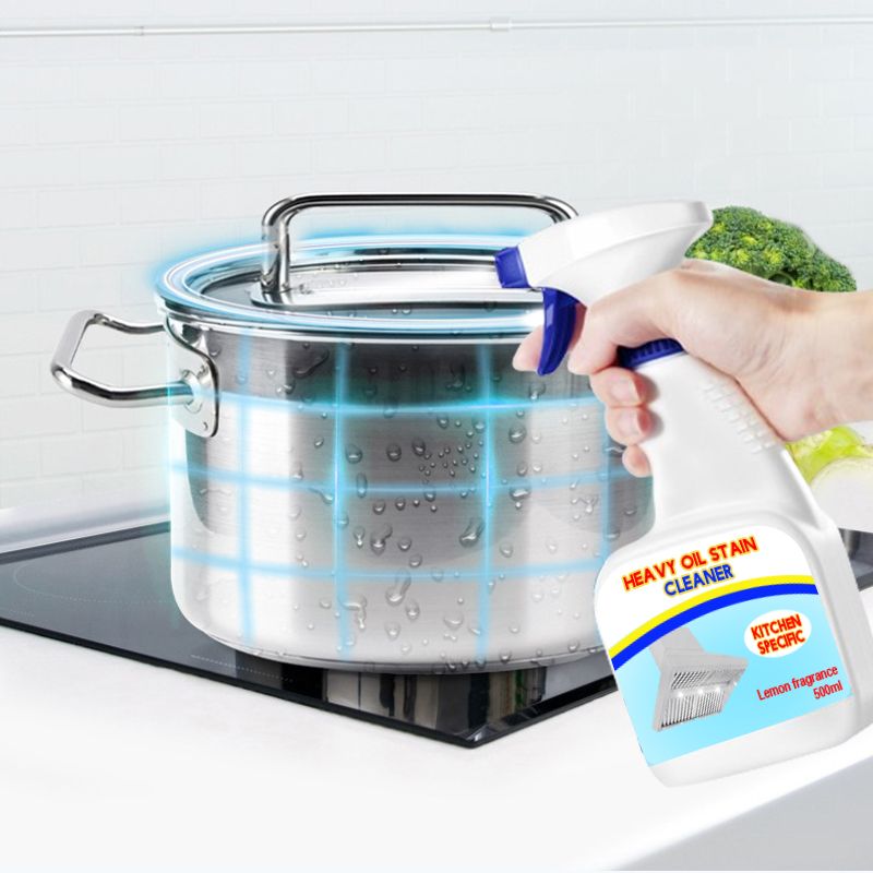 Powerful Heavy Oil Stain Cleaner Melts Grease in Seconds