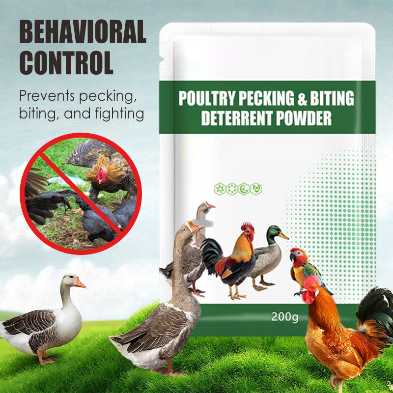 200g Poultry Anti-Pecking Powder – Stop Feather Pulling & Cannibalism in Birds