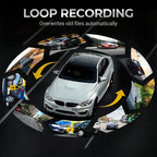 HD Dash Cam - 1080P Recording, Night Vision & Loop Recording