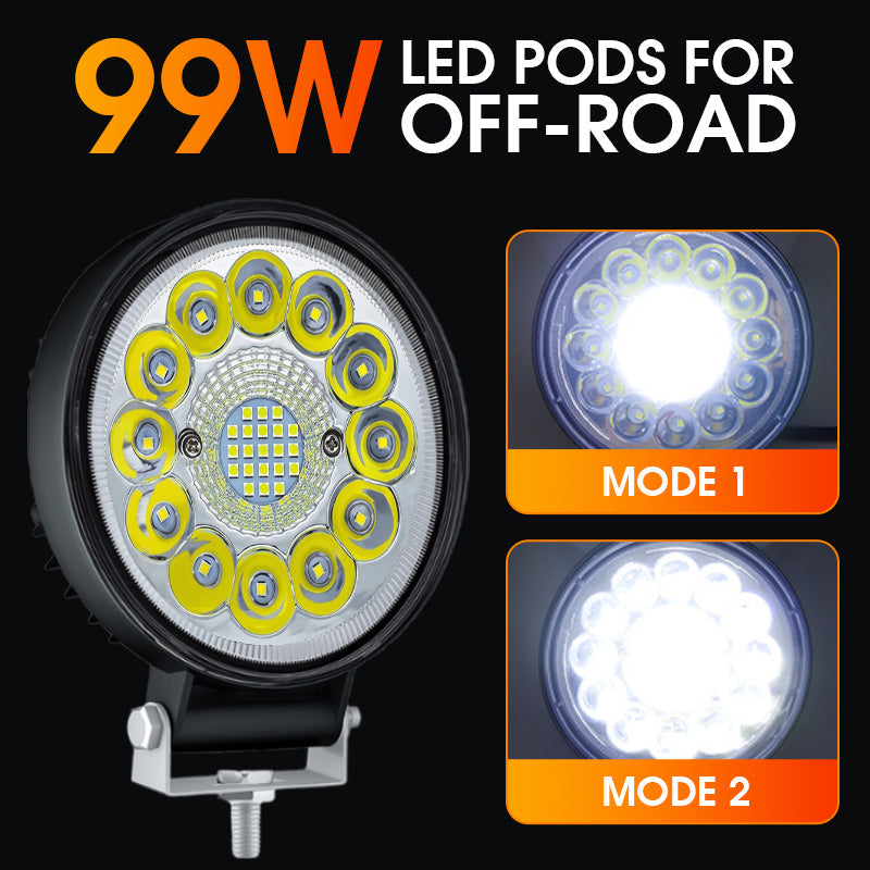 Massive Savings 4-inch 99W LED Pod for Off-Road