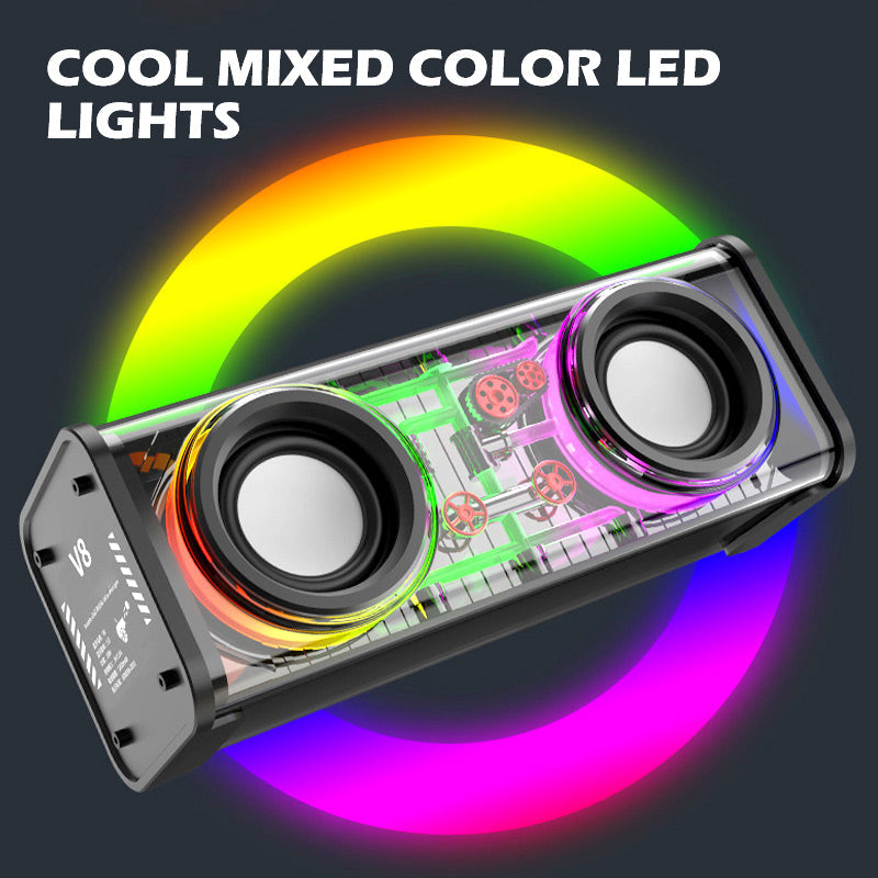 Transparent Bluetooth Speaker with Ambient Light