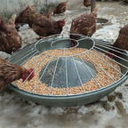 Limited stock available—grab yours now! Large-Capacity Round Poultry Feeder Bowl