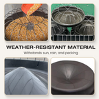 Limited stock available—grab yours now! Large-Capacity Round Poultry Feeder Bowl