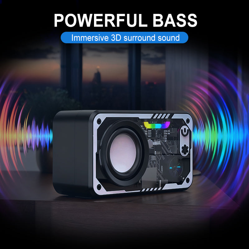 Transparent Colorful LED Bluetooth Speaker