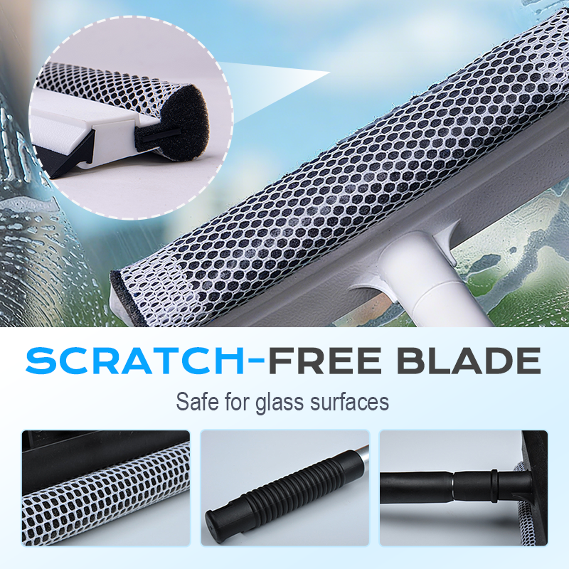 Dual-Sided Extendable Window & Glass Squeegee