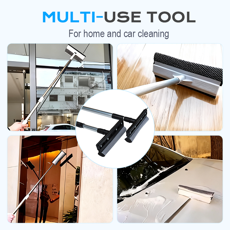 Dual-Sided Extendable Window & Glass Squeegee