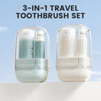3-in-1 Travel Toothbrush Set